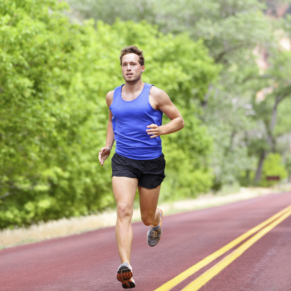 Séance de running dans le programme de sport Polyvalent